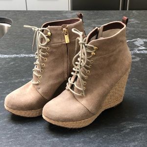 Suede Wedge Booties by Michael Kors 🎉